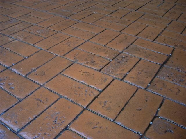 Worn Brick BasketweaveSingle Concrete Stamp by Walttools Rigid 