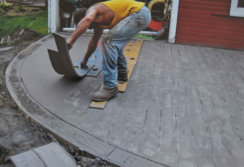 Walttools Weatherwood Plank Concrete Stamp Set 8 pc