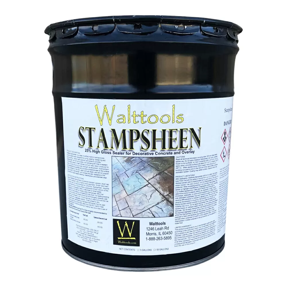 stampsheen high gloss concrete sealer walttools