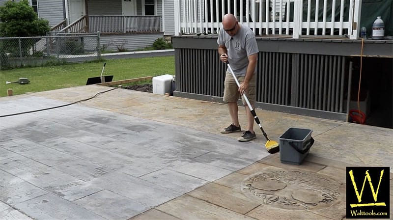 Stamped concrete coloring